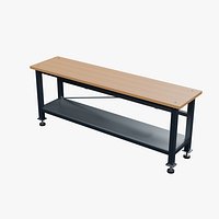 Laminated Assembly Workbench 2250x550mm Configuration 10