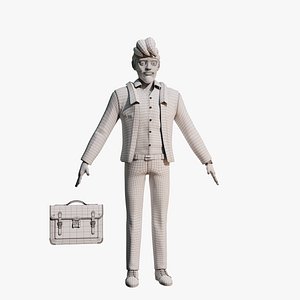 Cartoon Man - base mesh
