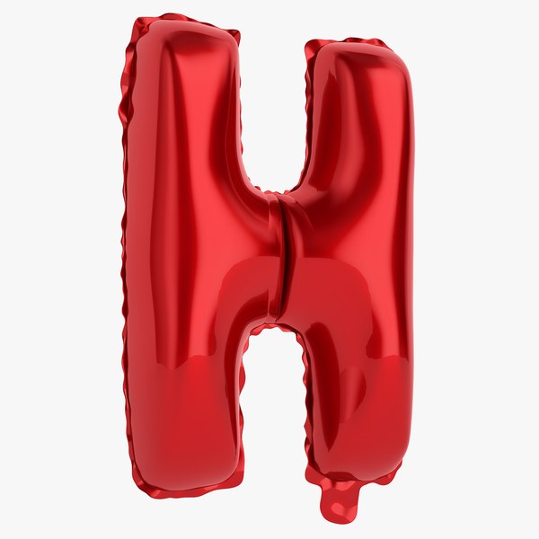 3D balloon letter h - TurboSquid 1383811