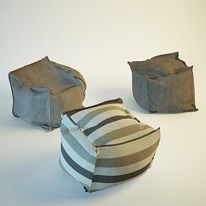 Three models pouf