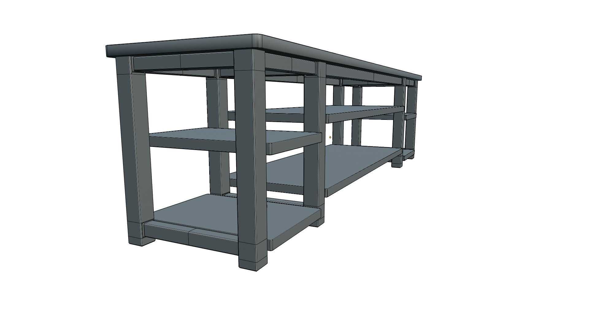 3D TV Stand model - TurboSquid 2081552