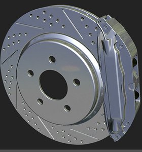 wheels brake obj