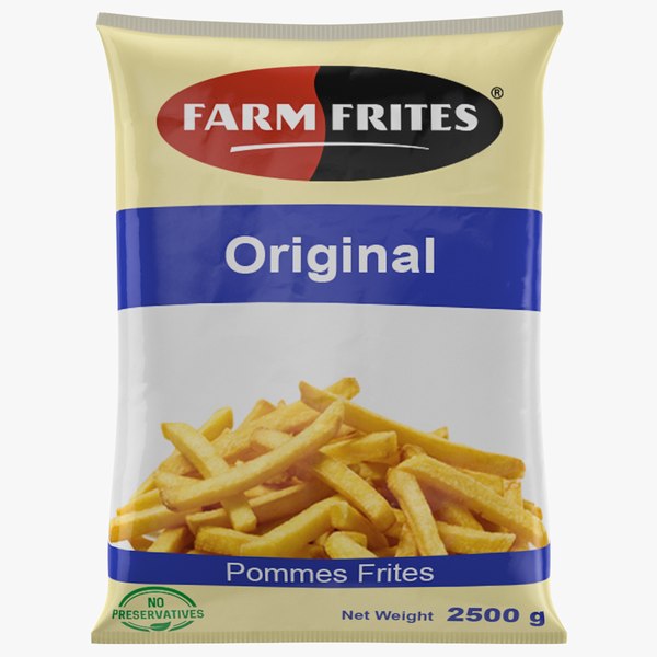 Americana French Fries 2500g New Bag Design 3D - Americana Foods