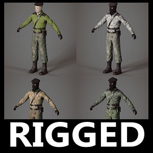 Terrorist separatist 3d model pack