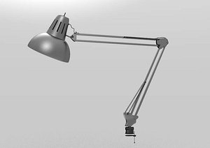 3d model of flexible desk lamp