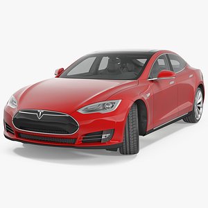 Tesla Model S 75 2015 Rigged 3D Model