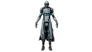 Rigged Sci-Fi Alien Character Animated Highpoly Asset