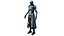 Rigged Sci-Fi Alien Character Animated Highpoly Asset