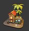 licuadora de café de la cafetería del medio oriente modelo 3d