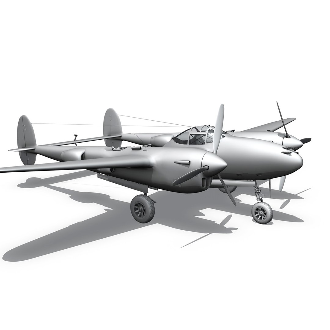 Lockheed Lightning - Wicked 3d Model