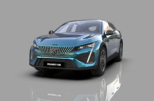 Peugeot 408X 2023 HQ interior 3D model