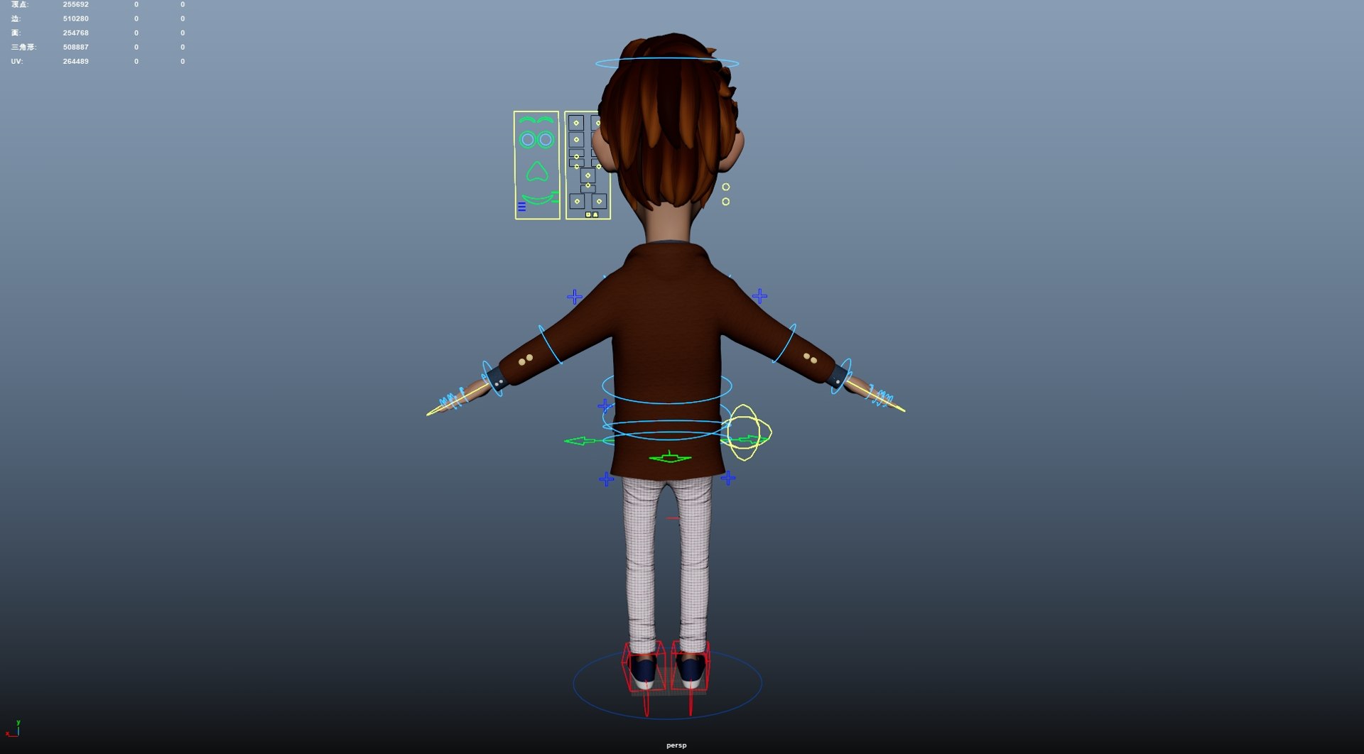 Cartoon Man Rigged 3D Model - TurboSquid 2429815