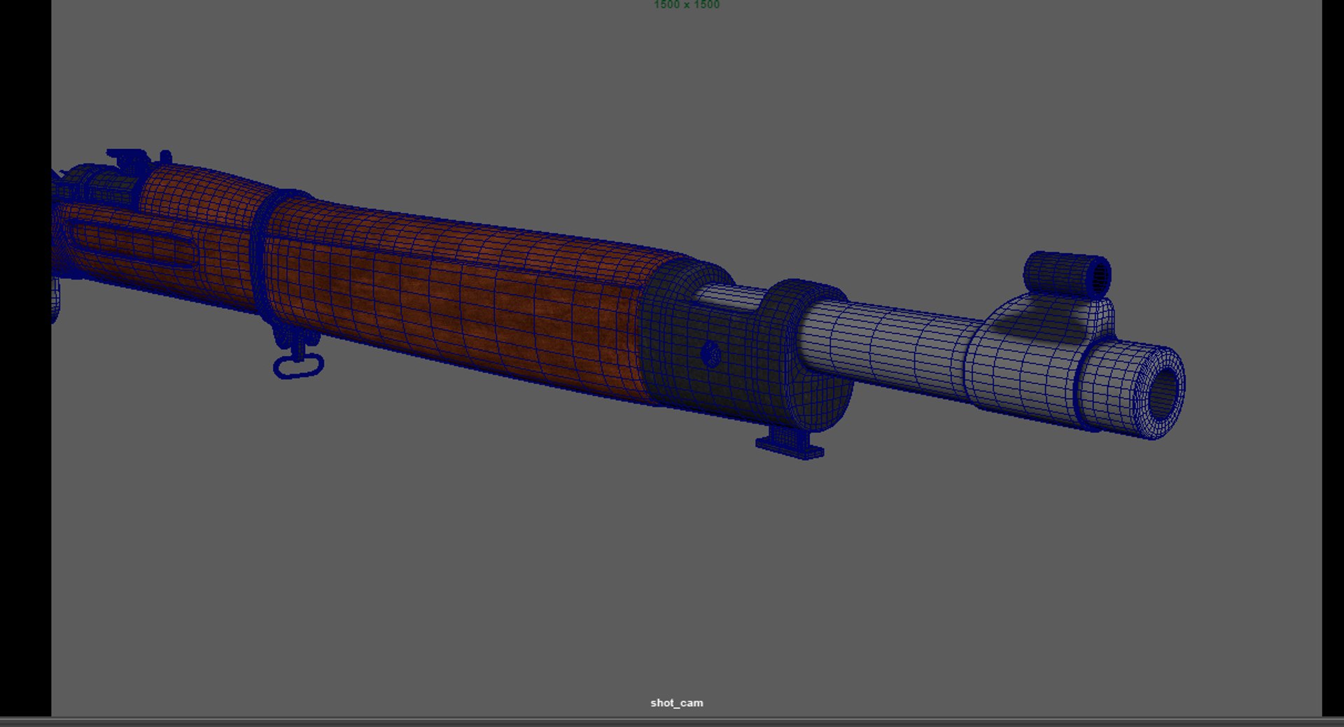 3D Springfield M 1903 Bolt Action Rifle LowPoly Firearm 3D Model Model ...