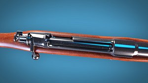 3D Springfield M 1903 Bolt Action Rifle LowPoly Firearm  3D Model model