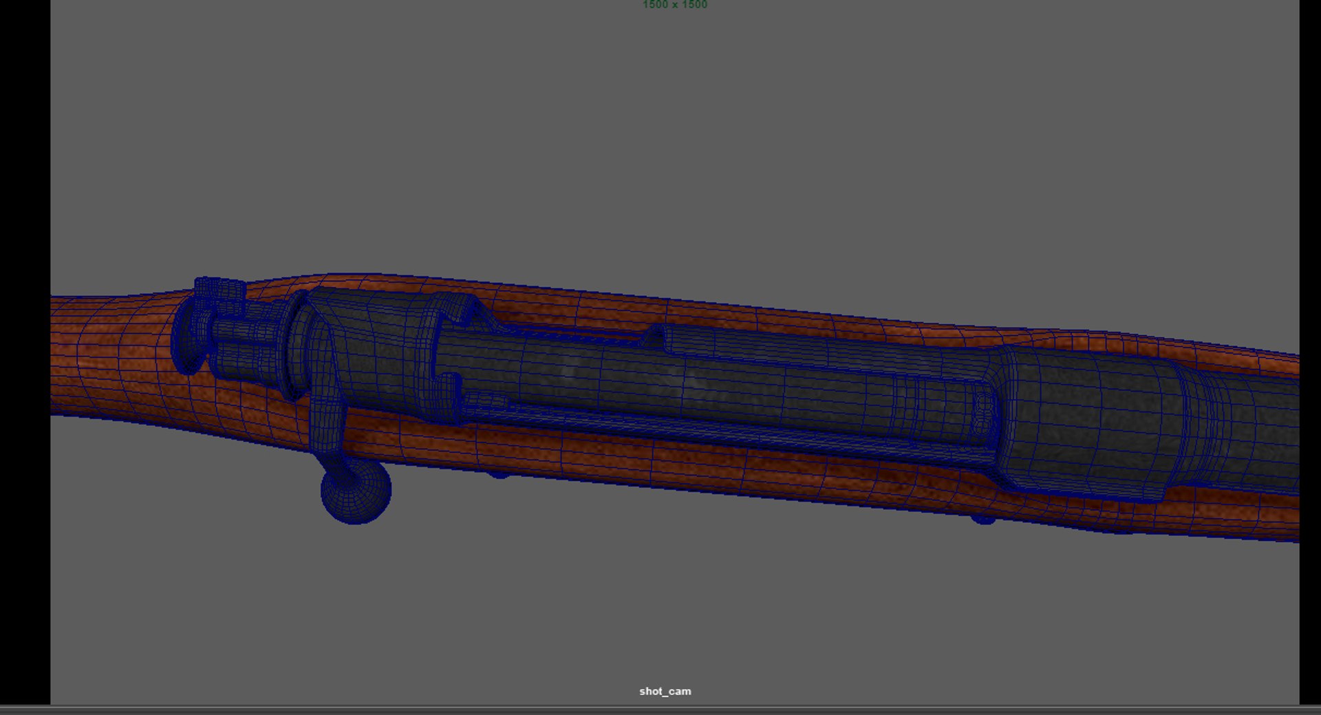 3D Springfield M 1903 Bolt Action Rifle LowPoly Firearm 3D Model Model ...