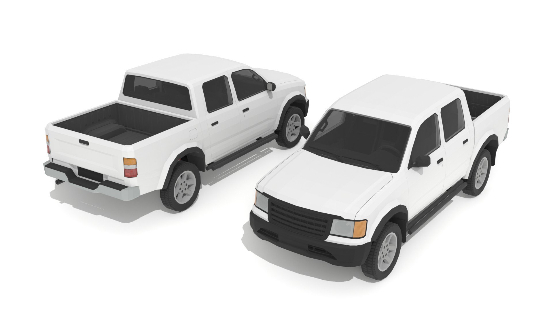 3 Generic low-poly pickups model https://p.turbosquid.com/ts-thumb/jn/Xcibsx/DA/preview4/jpg/1732819042/1920x1080/fit_q87/cc6cd64a495b722d6c36c7e7f5118c220175c4e2/preview4.jpg