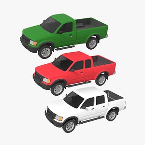 3 Generic low-poly pickups model