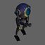 CicleHead Robot Low-poly 3D model