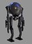 CicleHead Robot Low-poly 3D model