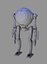 CicleHead Robot Low-poly 3D model