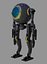 CicleHead Robot Low-poly 3D model