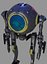 CicleHead Robot Low-poly 3D model