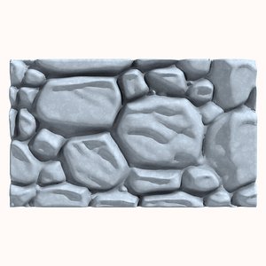 3D model Stone wall 173