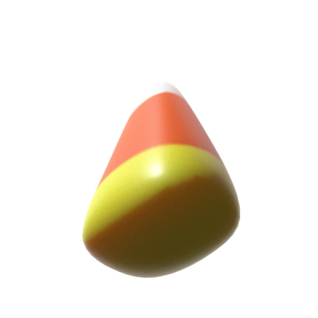Simplistic Candy Corn Model - TurboSquid 1466556