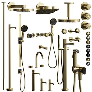 Gessi Ludovica with 3 types of lever 3D model