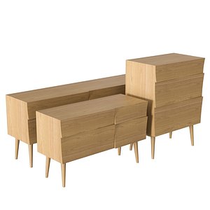 3D Reflect Sideboard and Drawer