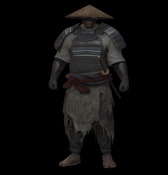 modelo 3d Samurai Character PBR Game Ready - TurboSquid 2085265