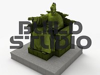 King Sejong Statue 3D