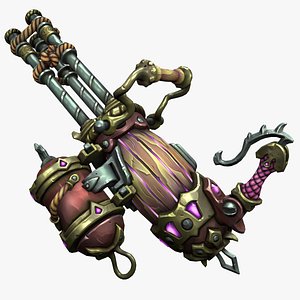 Fantasy pirate minigun 3D model