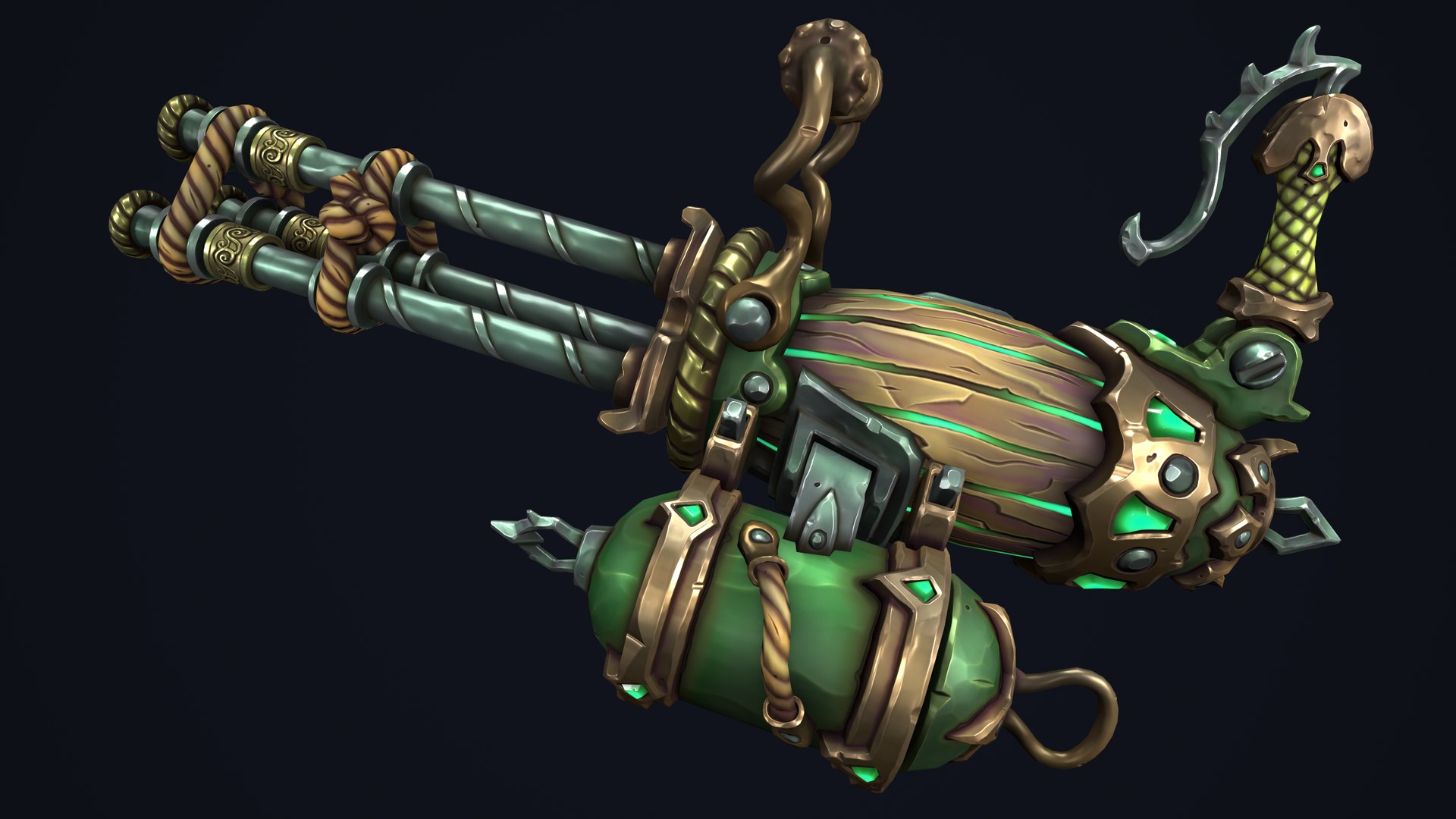 Fantasy Pirate Minigun 3D Model - TurboSquid 2286194