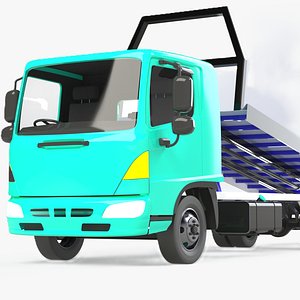Tilt Tray Tow Truck 3D Model  High Poly SolidWorks Design for Printing Animation 3D model