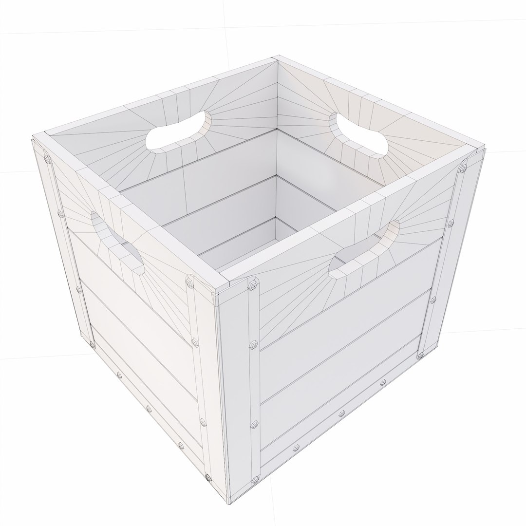 3D Wooden Crate Lowpoly 3d Model - TurboSquid 2386101