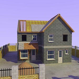 3d model house construction