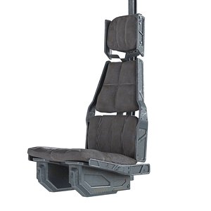 Sci-Fi Pilot Seat 3D model