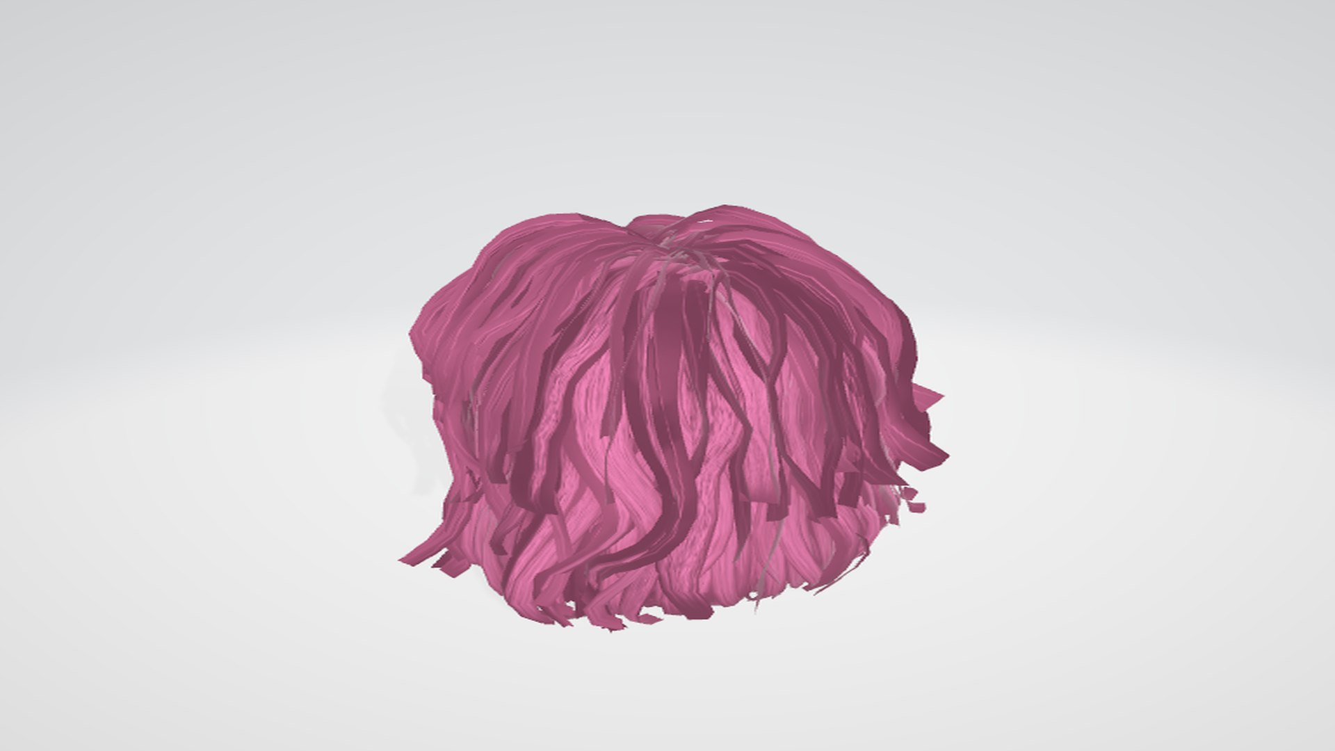 3D Model Realistic Pink Hair - TurboSquid 2469011