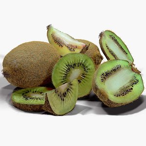 3D Realistic Kiwi Collection