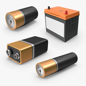 Battery Collection 3D model