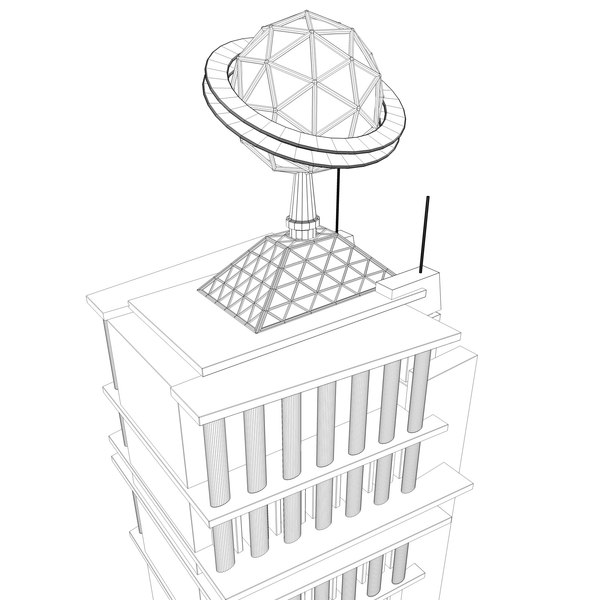 3d newspaper building design model