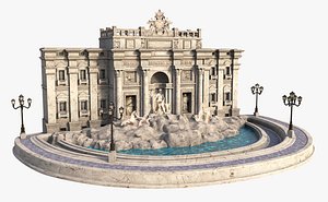 3D Trevi Fountain