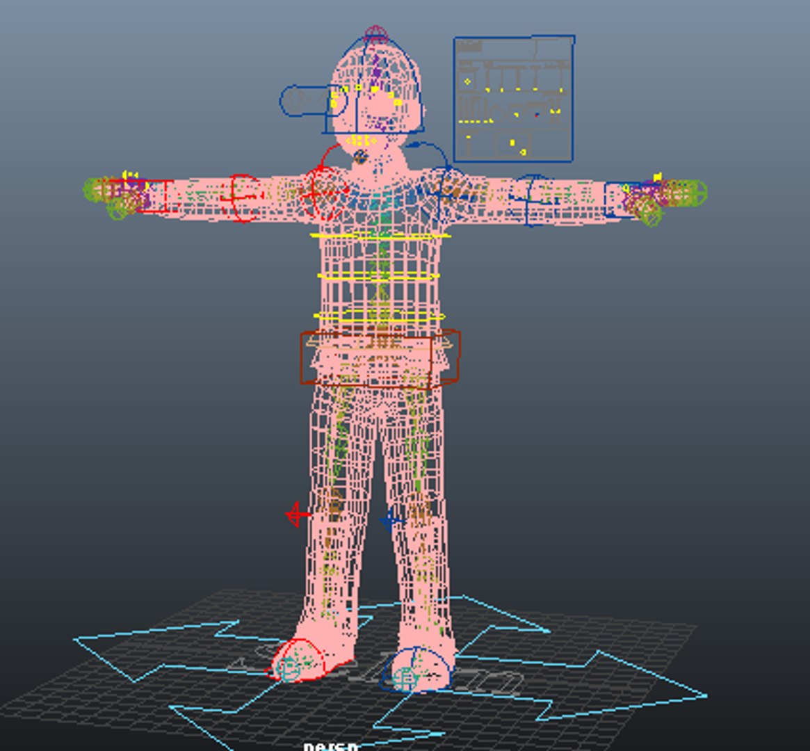 file rigging controler 3d model