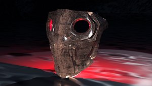 3D SciFi Mask Print model
