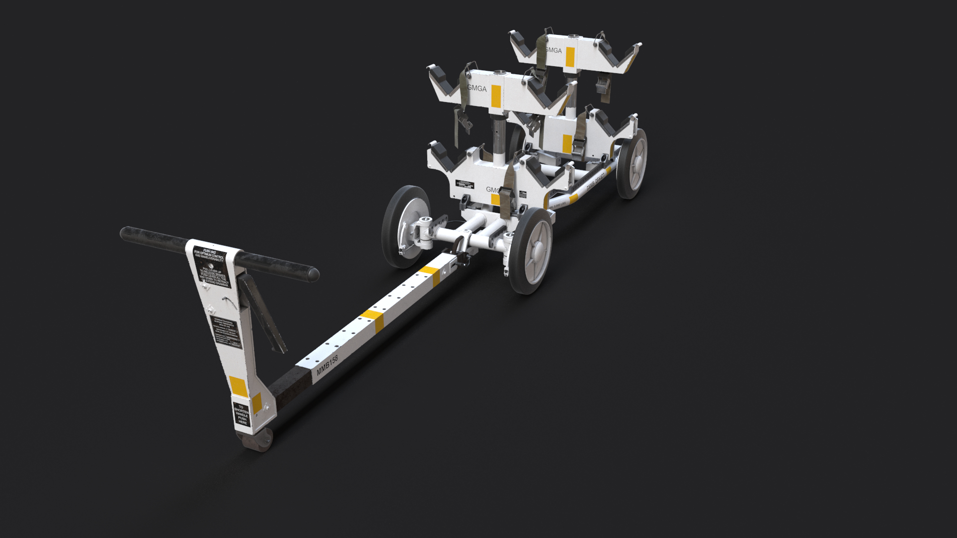 Missile Cart Navy 3d Model