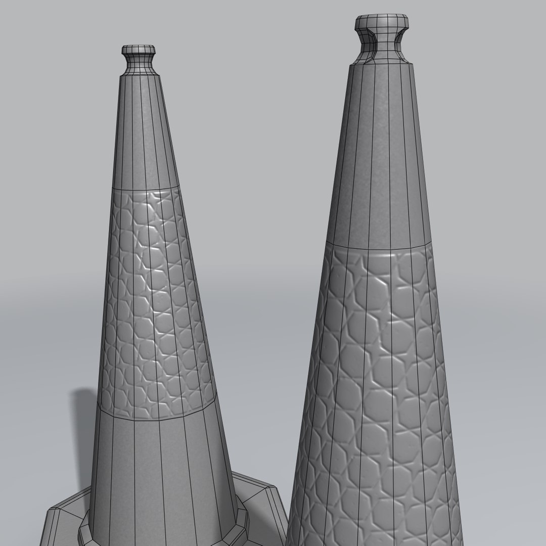 3d Model Plastic Traffic Cone