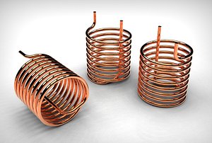 Helical pipe coil