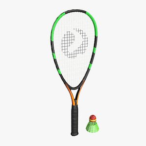 Speedminton Racquet with Shuttlecock