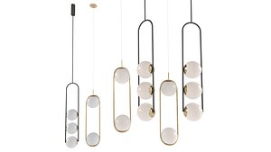 A set of chandeliers Tel Aviv HOOP DUO